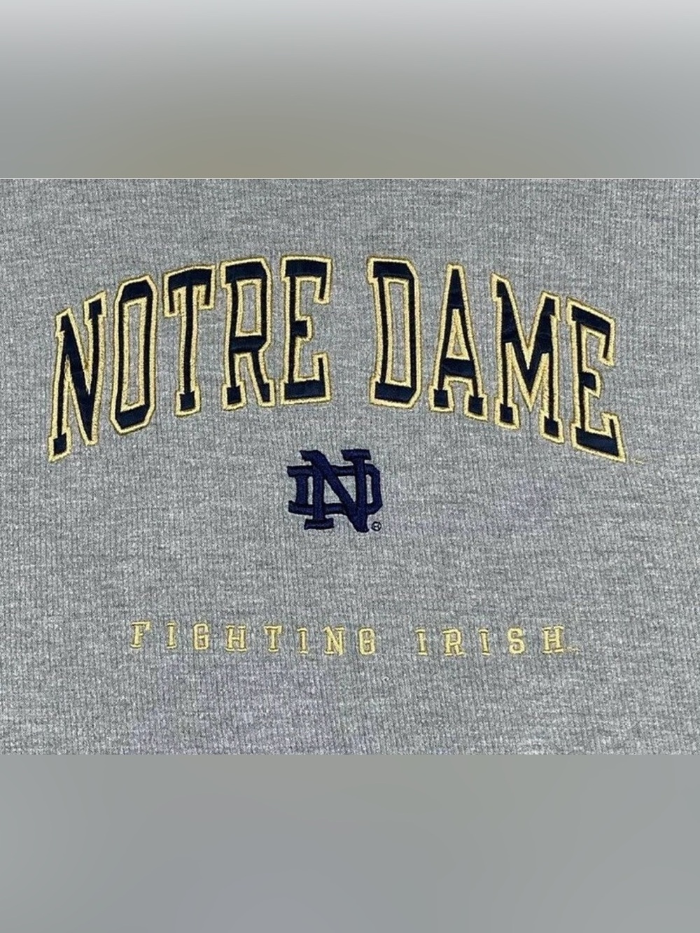 Vintage Pro Player Notre Dame Fighting Irish Waffle Weave Pullover Mens size XL